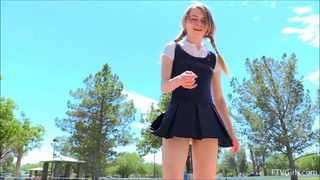 Video by BrianDames with the username @BrianDames,  August 29, 2019 at 12:30 PM. The post is about the topic Fauxbait and the text says 'Cute teen school girl'