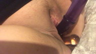 Video by wetbabygrrrl with the username @wetbabygrrrl, who is a verified user,  April 4, 2019 at 6:58 AM. The post is about the topic Pussy and the text says 'Two dildos in my pussy, the glass one feel so good and cold against my warm cunt... my favourite thing to do with the double ended one is fuck my ass and pussy at the same time... maybe I should make a video of that next, what do you all think? 🙈🙊'