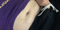 Video by BadDaddyT with the username @BadDaddyT, who is a verified user,  May 8, 2019 at 10:31 PM. The post is about the topic DIcks out and the text says 'Lazy Daddy taking his thick dick out...what should I do next? 😏'