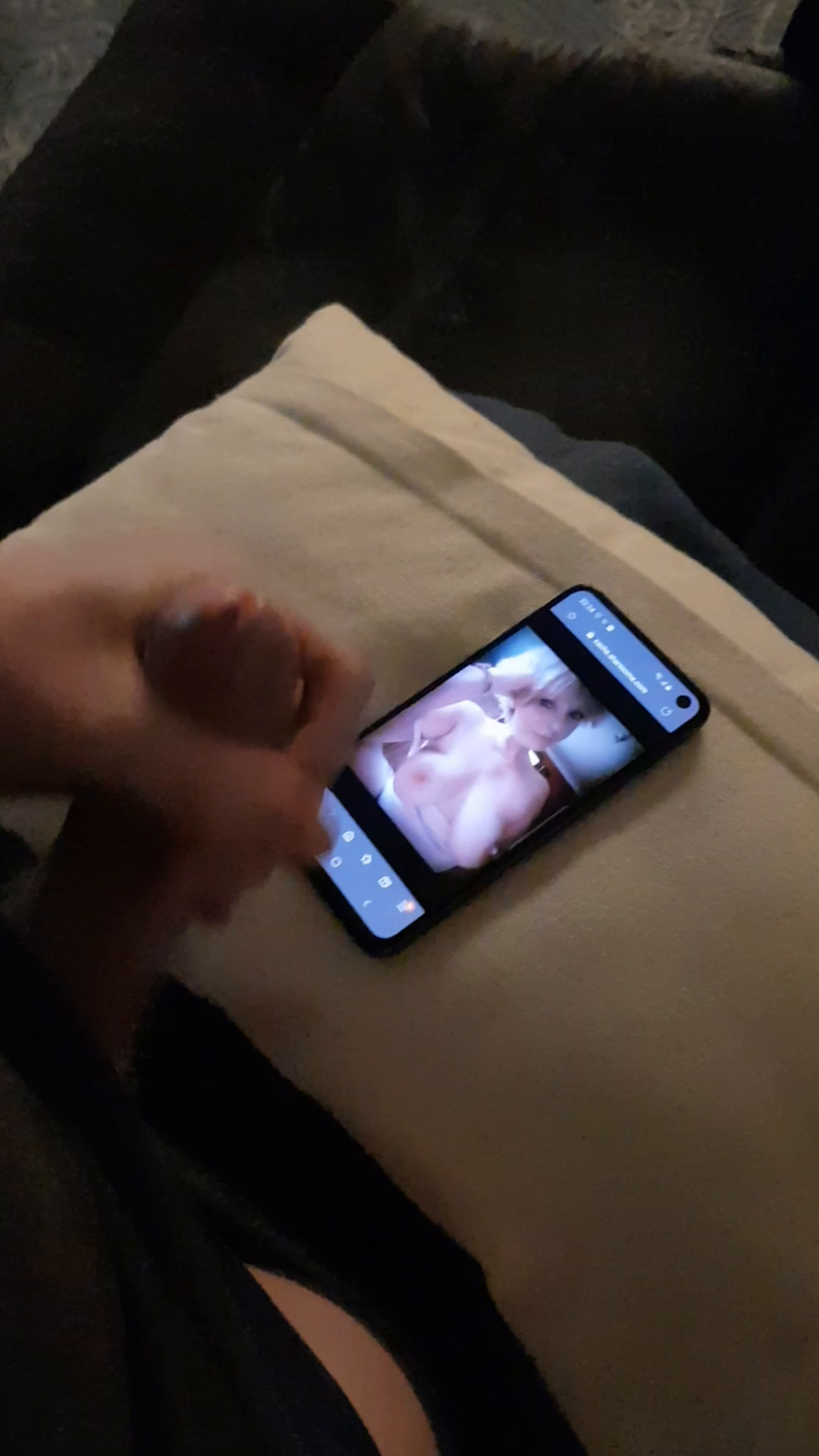 Video by Hwyljones with the username @Hwyljones,  November 24, 2019 at 6:35 PM. The post is about the topic Cum tributes and the text says '@missterri you make me so hard I was dripping with precum just looking at your tits, make me something special to watch me cum all over you 😍😍'