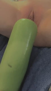 Video by Stag.Dreams with the username @Stag.Dreams,  January 18, 2022 at 9:59 PM. The post is about the topic Vegetables and the text says 'watch my hotwife take an oversized veggie in her hungry pussy'