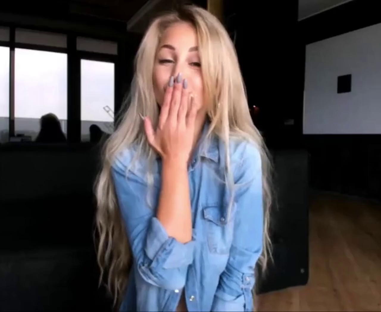 Video by IcePornHub.net with the username @IcePornHub,  January 15, 2019 at 1:19 PM. The post is about the topic Busty Chicks and the text says 'In A Denim Shirt (Sort Of)'