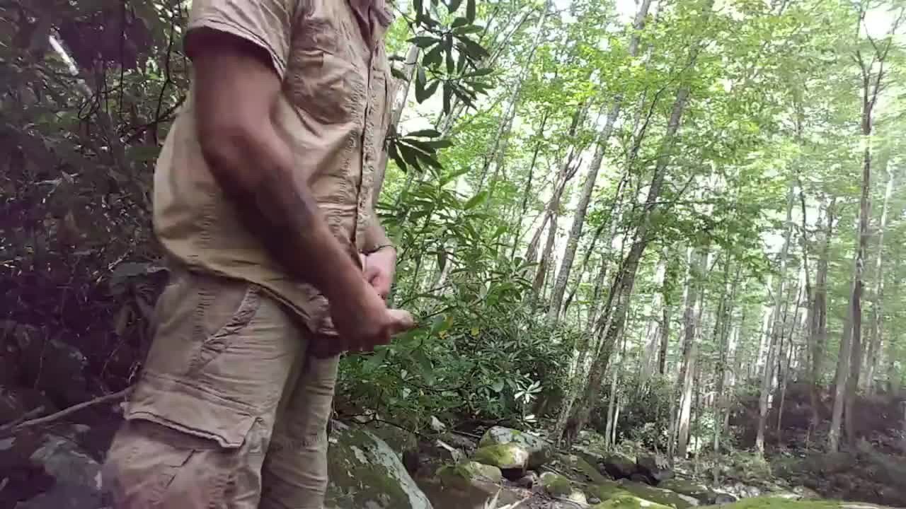 Video by Ivan Ivanov with the username @argos2019,  May 22, 2023 at 4:26 AM. The post is about the topic Tumblr Dads and the text says 'Bearded man shooting his load in the woods'