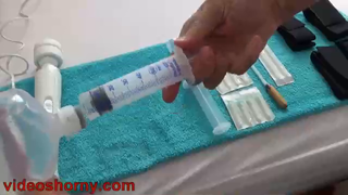 Video by Extreme Porn Videos with the username @extremepornvideos,  November 3, 2019 at 2:01 PM and the text says 'Tortured Girl with Needles, Injection Saline in Tit and Pussy - FULL Video in: https://www.videoshorny.com'