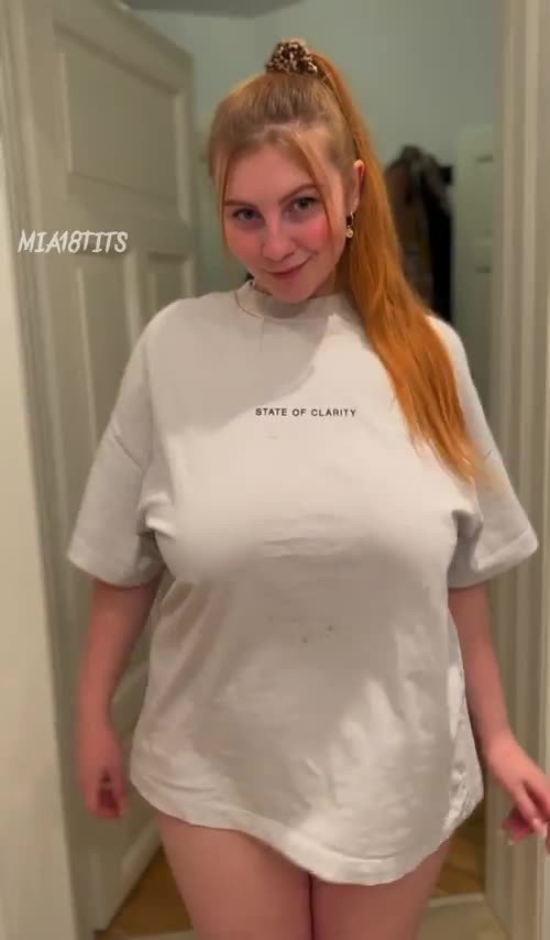 Video by BreastMan with the username @BreastMan,  April 12, 2023 at 6:44 AM. The post is about the topic Super Huge  B(o )( o)s and the text says 'Can redhead areolas turn you on?'