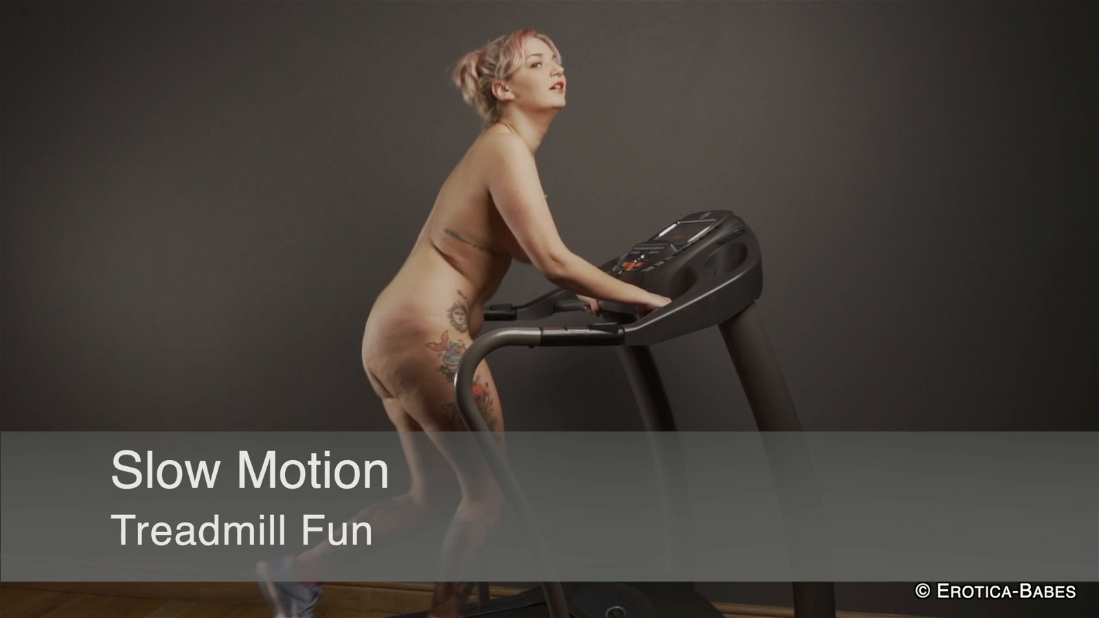 Video by EroticaBabes with the username @EroticaBabes,  June 11, 2020 at 10:40 AM. The post is about the topic Slow Motion Babes and the text says 'This is BadDolly on our treadmill. The whole scene is 17 minutes long. This is a long clip of the slow motion sequence for you. Enjoy. #SlowMotion #Treadmill #NudeExercise #Slow #SloMo'