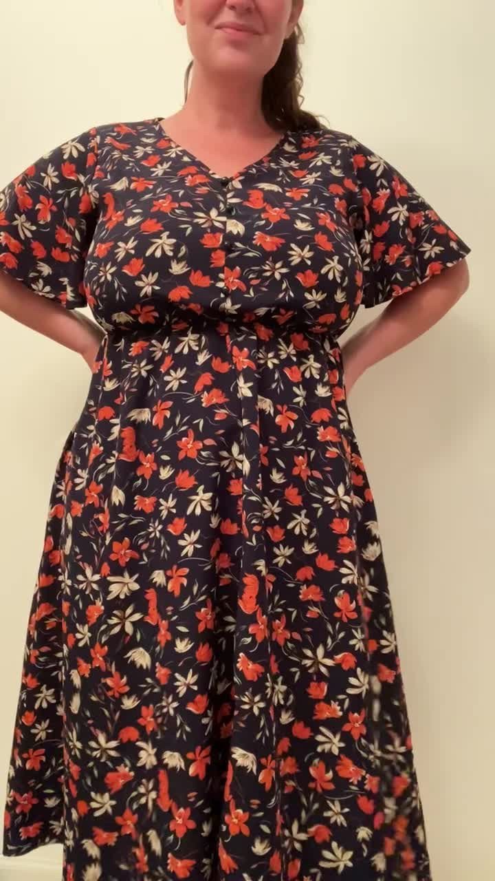 Video by JessBBW with the username @JessBBW, who is a verified user,  September 1, 2022 at 6:51 PM. The post is about the topic MILF and the text says 'I like wearing cute undies under dresses because you never know what might happen!'