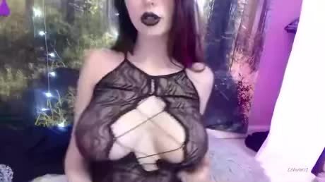 Video by TitLover with the username @Titlovr,  September 8, 2021 at 1:51 AM. The post is about the topic Goth Girls and the text says 'Goth titties'