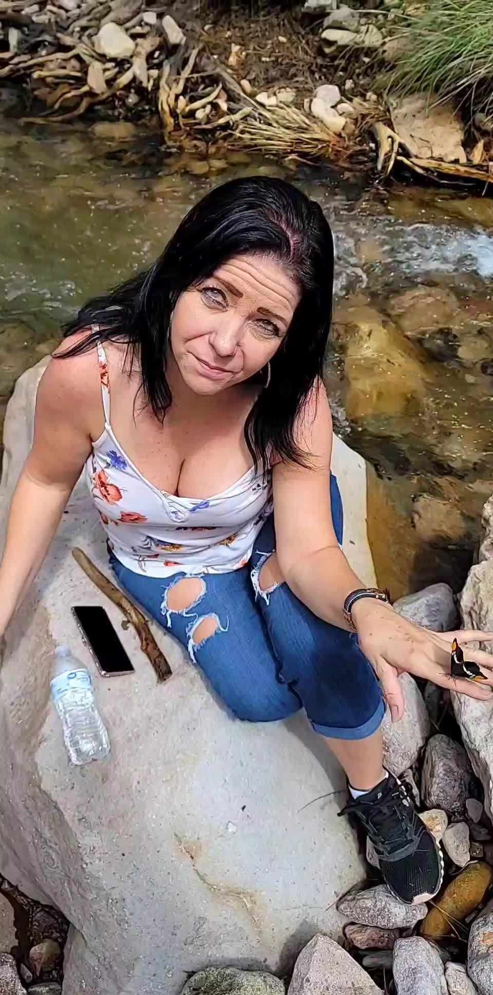 Video by Sixfive with the username @Sixfive, who is a verified user,  April 14, 2023 at 2:04 PM. The post is about the topic Arizona Wives & Gf's and the text says 'My beautiful Vixen hotwife @Blueeyes13 enjoying the Arizona great outdoors'