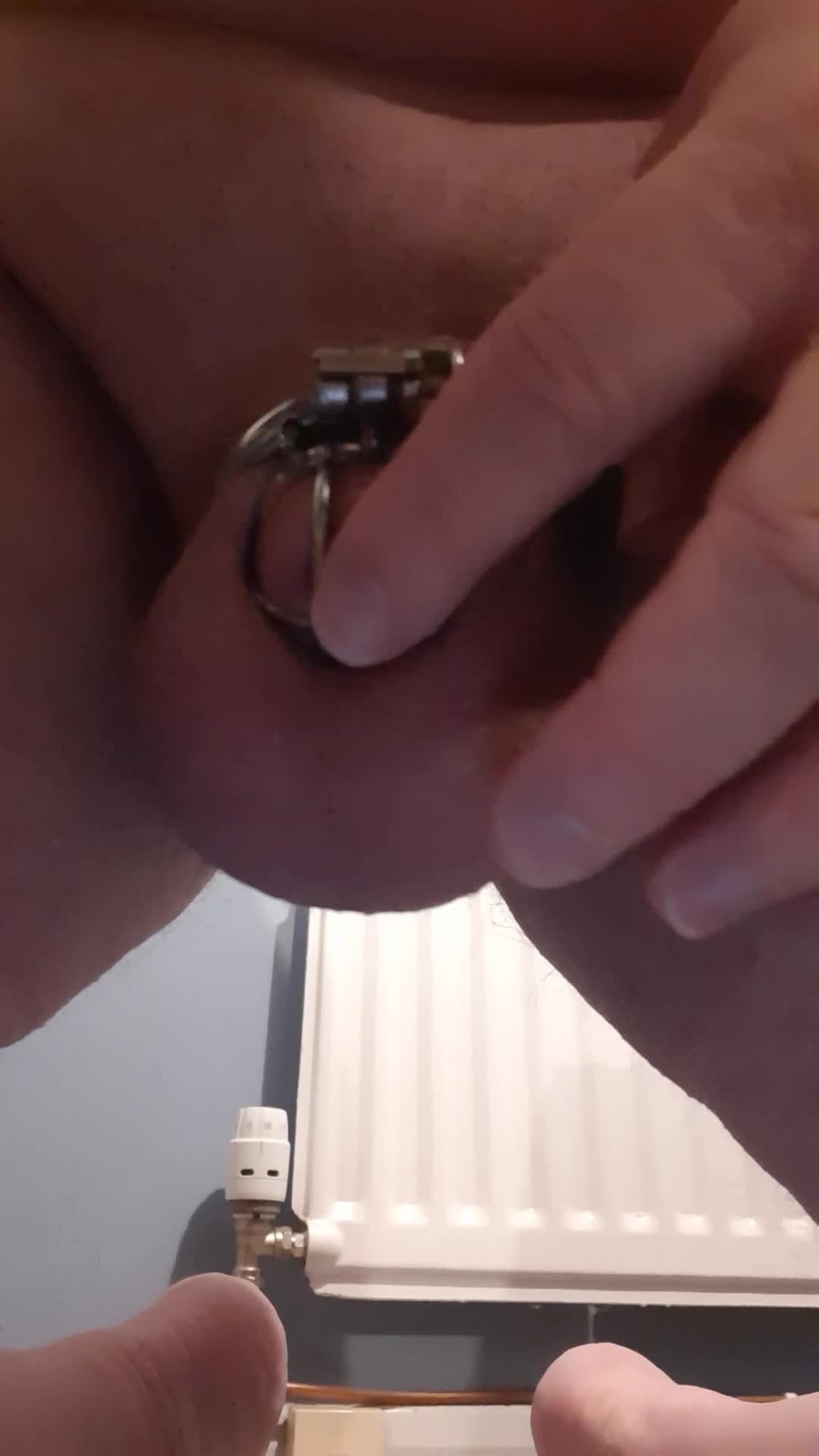 Watch the Video by stephanie with the username @Chastitysub1, who is a verified user, posted on October 10, 2023 and the text says 'It has taken doing Locktober tasks from @TheDeviantDomme to make me realise how pathetic my clit is as i can not hold it between a finger and thumb now and can only touch it'