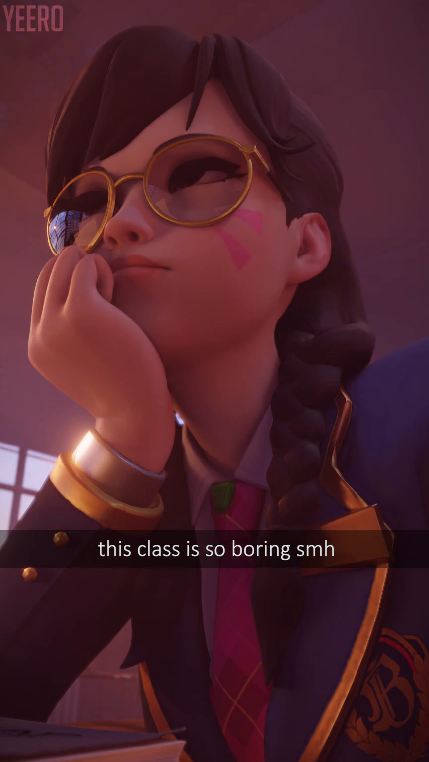 Video by sfmcompile with the username @sfmcompile, who is a brand user,  September 27, 2019 at 4:16 PM. The post is about the topic Hentai and the text says 'Dva Bored In Class Snapchat #overwatch #dva #teen #school #snapchat 
Go sfmcompile.club for more'