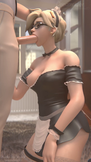 Video by sfmcompile with the username @sfmcompile, who is a brand user,  March 1, 2020 at 2:39 PM. The post is about the topic Hentai and the text says 'Mercy in main uniform sucking her master #mercy #overwatch #maid #blowjob #master #hentai #rule34'