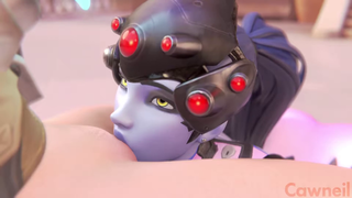 Video by sfmcompile with the username @sfmcompile, who is a brand user,  March 26, 2020 at 2:45 AM. The post is about the topic Hentai and the text says 'Widow licks and eats Tracer Pussy #lesbian #widowmaker #tracer #hentai #overwatch #rule34 #nsfw'