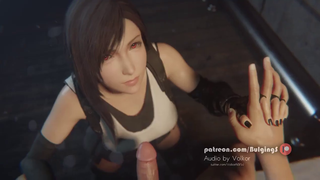 Video by sfmcompile with the username @sfmcompile, who is a brand user,  September 5, 2020 at 7:31 AM. The post is about the topic Hentai and the text says 'Tifa Lockhart gets facial cumshot #tifalockhart #finalfantasy7 #handjob #blowjob #facial #cumshot #rule34 #hentai'