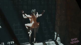 Video by sfmcompile with the username @sfmcompile, who is a brand user,  February 16, 2021 at 2:44 AM. The post is about the topic Hentai and the text says 'Korra fucking the prisoner #korra #avatar #hentai #rule34 #creampie'