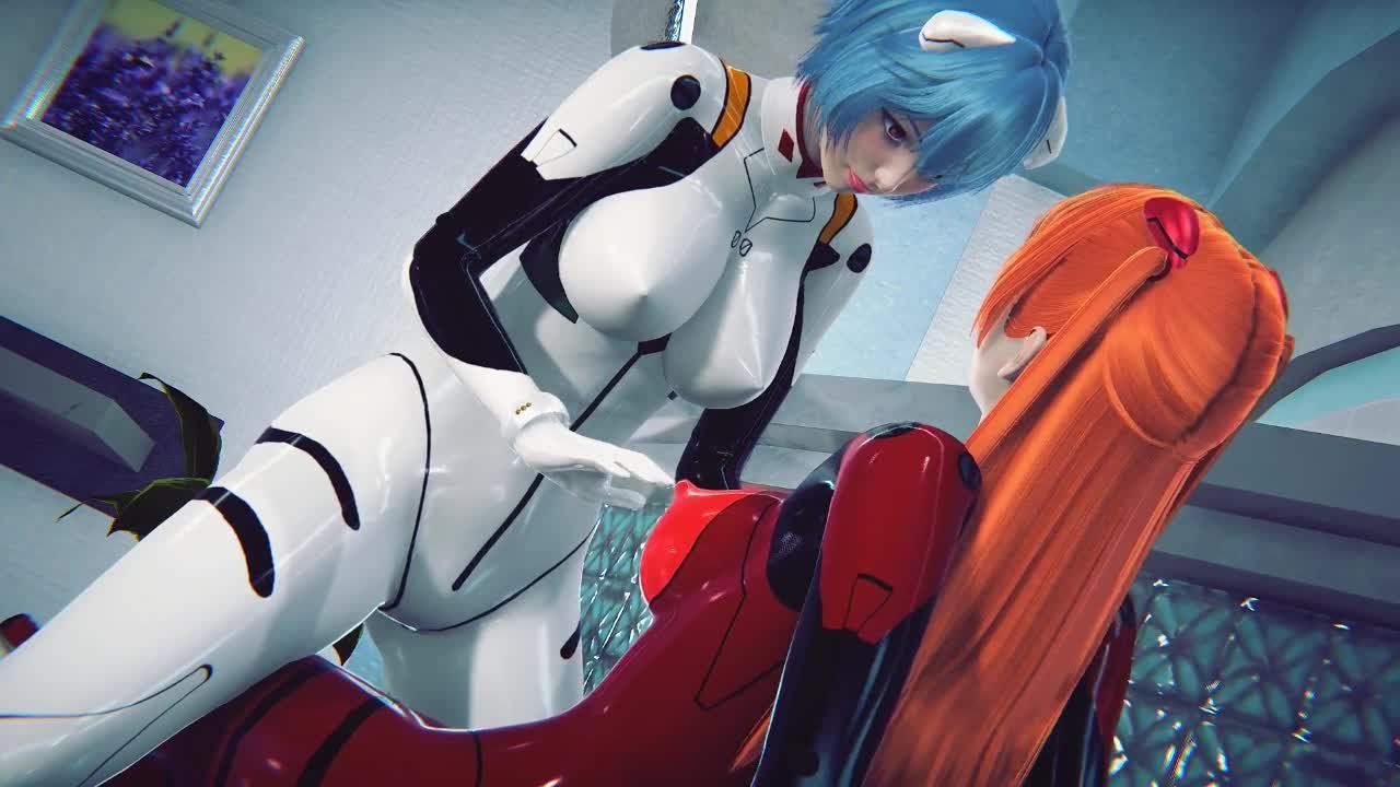 Video by sex-emulator with the username @sex-emulator, who is a brand user,  April 27, 2023 at 12:19 PM. The post is about the topic Tgirl Hentai / Futanari and the text says 'Futa Ayanami Rei Fucks Asuka'