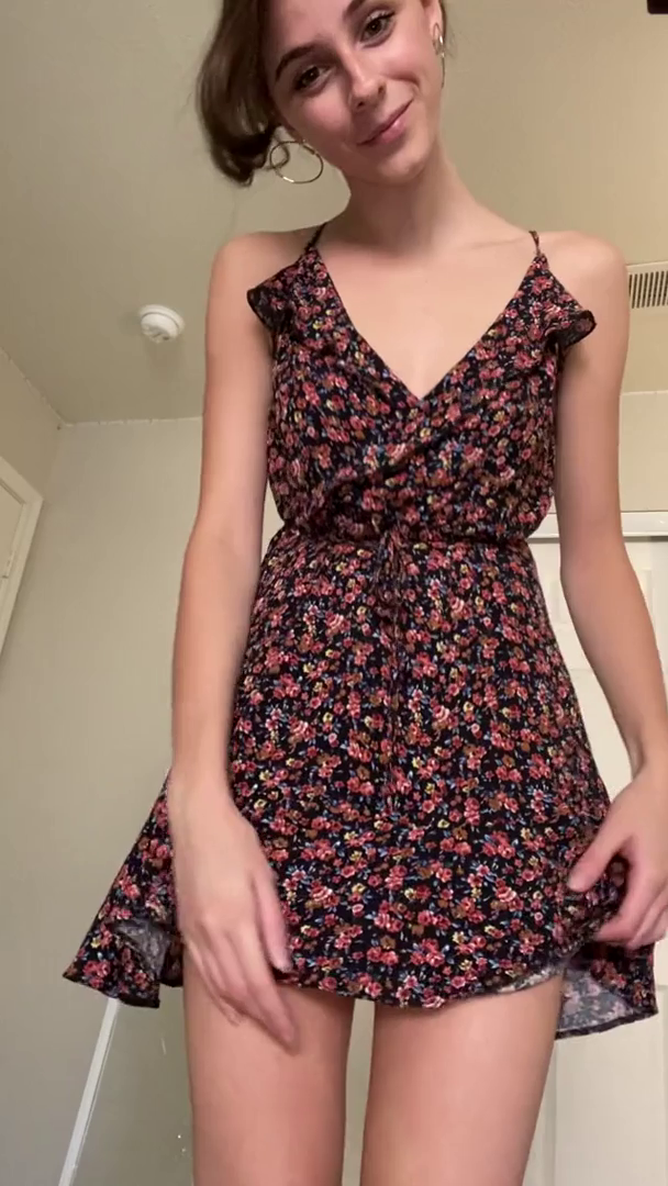 Video by bull21 with the username @bull21,  October 29, 2020 at 8:38 PM. The post is about the topic Teen and the text says 'Stripping out of my favorite sundress before sweater weather starts'
