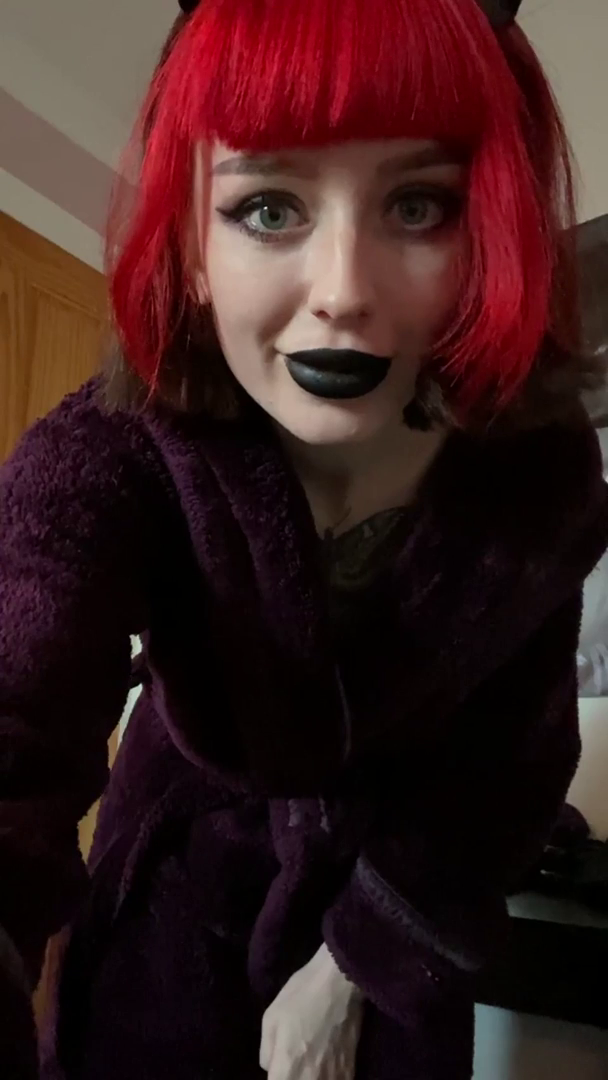 Video by bull21 with the username @bull21,  December 30, 2020 at 11:04 PM. The post is about the topic Teen and the text says 'Nervous, first gif .... can a goth girl make you hard'