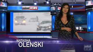 Video by Avinion with the username @Avinion,  November 16, 2022 at 11:00 PM. The post is about the topic Naked News and the text says 'Natasha Olenski - Naked News'