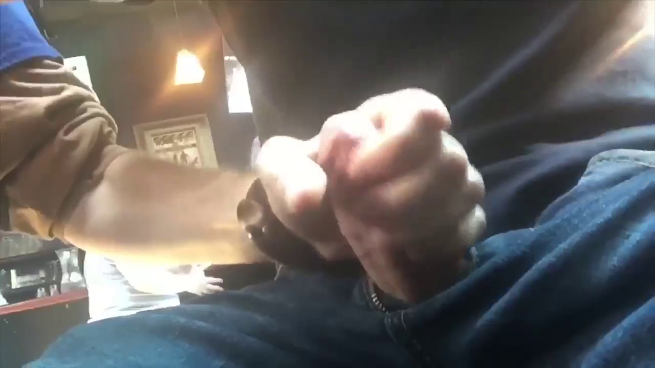 Video by Agentfl with the username @Agentfl,  December 2, 2019 at 4:06 PM. The post is about the topic Gay Porn and the text says 'A helping hand in a public restaurant'
