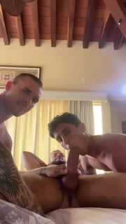 Video by swissangel with the username @swissangel,  April 17, 2023 at 1:08 PM. The post is about the topic Gay Cum Eating Vids and Stuff and the text says 'Blown by 2'