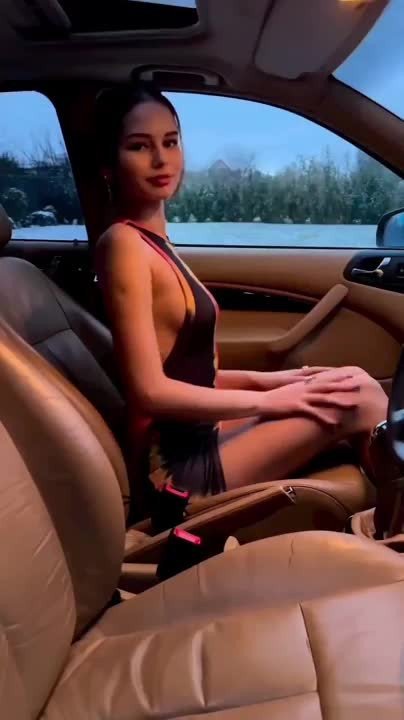 Shared Video by MarkMess with the username @MarkMess,  February 26, 2023 at 7:00 AM. The post is about the topic Panties pulled down and the text says 'what a car driver'