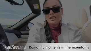 Video by Ezada with the username @Ezada, who is a star user,  November 28, 2020 at 1:25 PM. The post is about the topic Handjob and the text says 'It was on My most recent mini-vacation with hubby, enjoying the nature on mountain roads. We stopped to admire a view, and I couldn't miss the opportunity to tease hubby's cock right there, in the open-top car. his dick is locked in the chastity cockring;..'