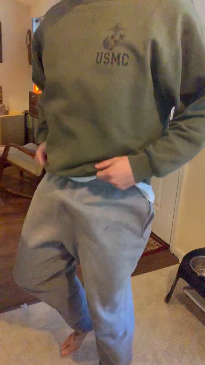 Video by ProfessorMarston with the username @ProfessorMarston, who is a verified user, posted on January 21, 2020 and the text says '@mrsmarston and @msmarston said I can’t wear these sweatpants in public! 😝'
