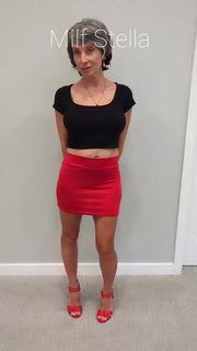 Video by SexWithMilfStella with the username @SexWithMilfStella, who is a star user,  September 22, 2024 at 7:00 PM. The post is about the topic Nude wives, girlfriends, MILF’s and GILF’s and the text says 'Sadie in a Red Mini Skirt'