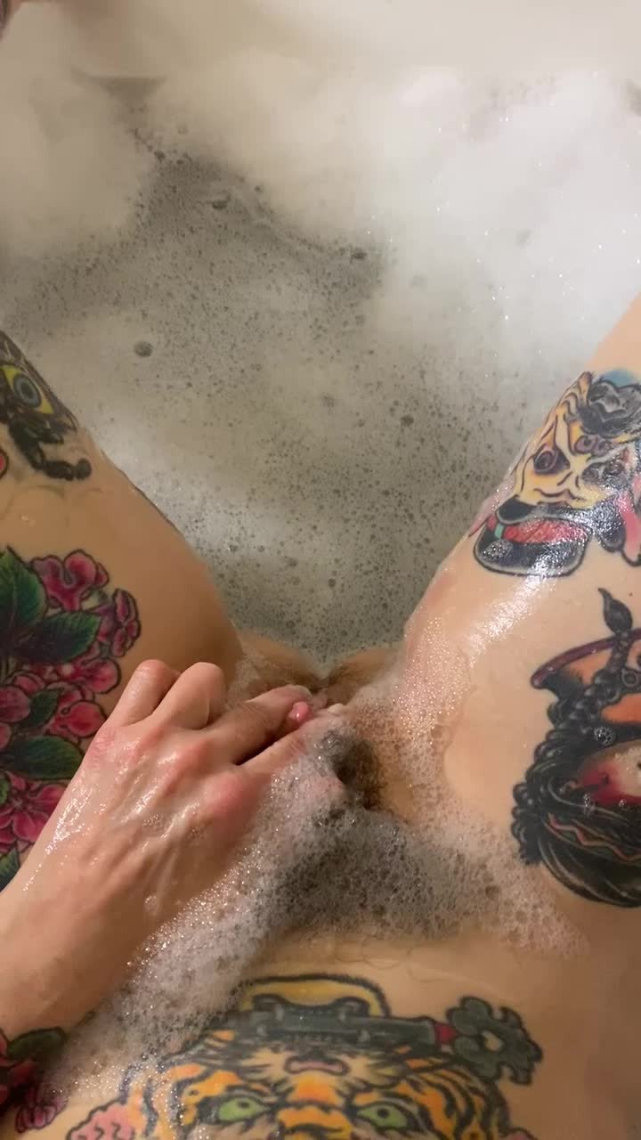 Video by Illustrated Wife with the username @Goldlustcouple, who is a verified user,  February 22, 2022 at 1:04 PM. The post is about the topic Female Masturbation and the text says '#fingering'