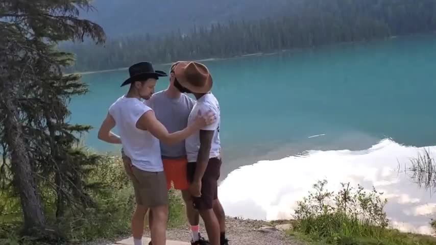 Video by aussiemate with the username @aussiemate,  March 16, 2022 at 1:50 AM. The post is about the topic Gay Nature Man and the text says 'My kind of hiking trip'