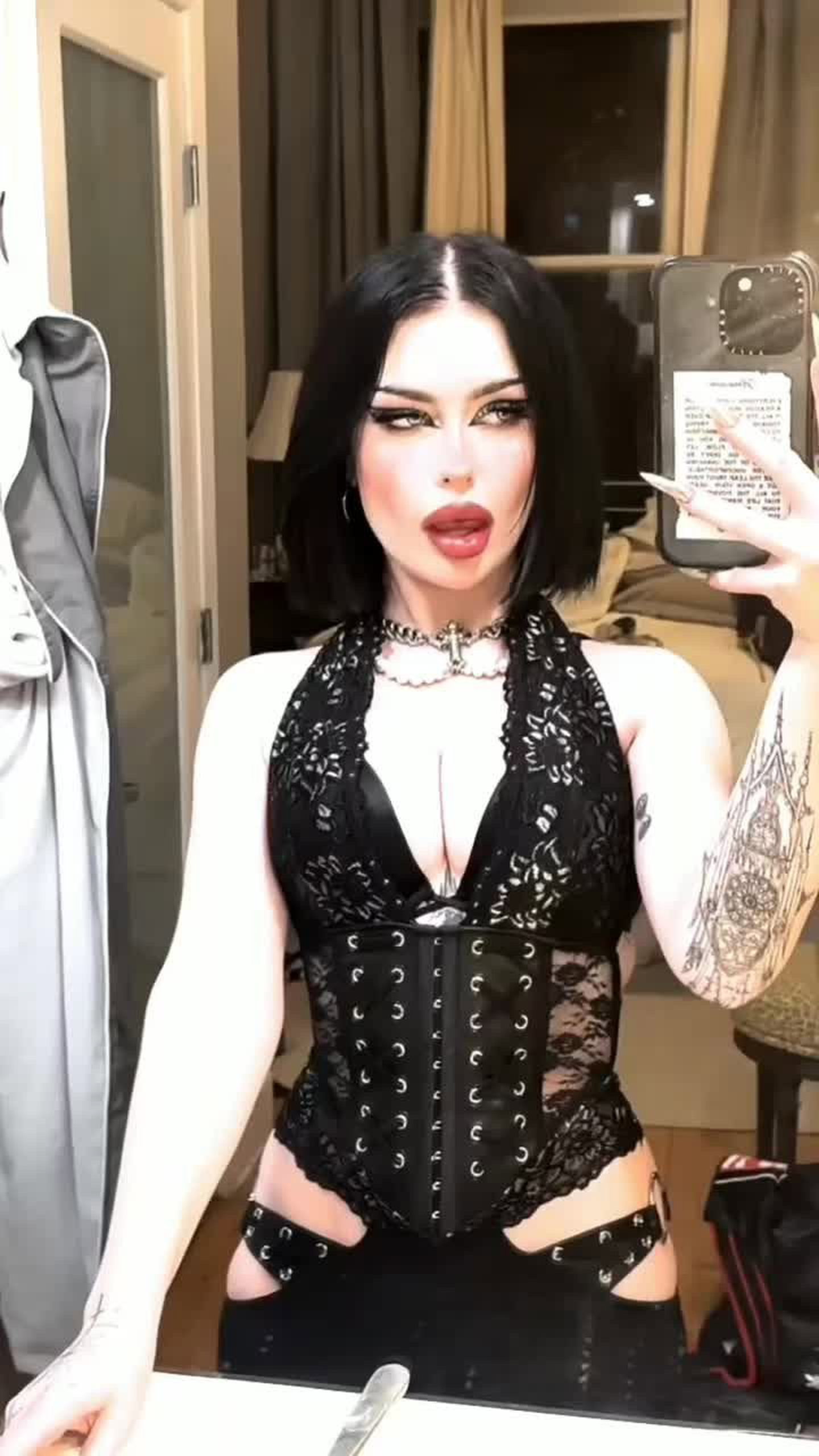 Video by Lauren with the username @Laurenn,  May 1, 2024 at 3:34 AM. The post is about the topic Classy Sexy Goth Girls and the text says '#emmaburton'