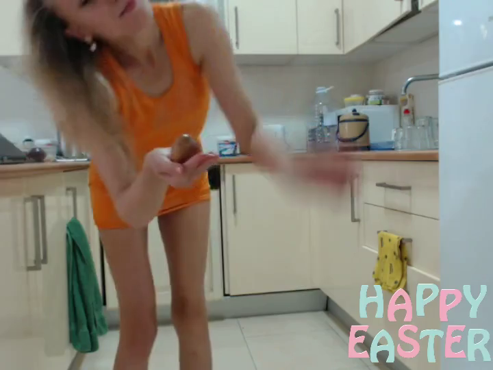 Shared Video by orgasm with the username @orgasm, who is a star user,  March 31, 2024 at 8:55 PM and the text says 'Wish you all a Happy Easter 💋'