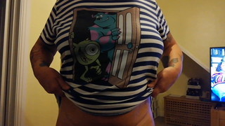 Video by Mr. & Mrs. B with the username @Dickieboy07, who is a verified user,  April 19, 2020 at 3:12 PM and the text says 'Flashing Titties 3'