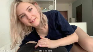 Video by LilRandoms with the username @LilRandoms,  March 19, 2021 at 5:05 PM. The post is about the topic Amateur blowjobs and the text says '#LilRandom Loves daddys cock'