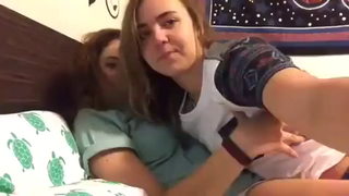 Hot Lesbian make out session.