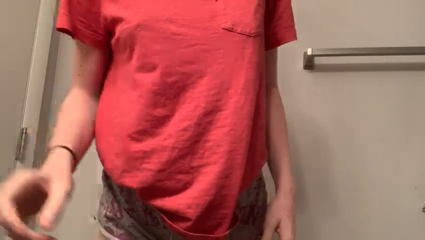 Video by Addicktedvictor3 with the username @Addicktedvictor3,  April 16, 2020 at 9:10 PM. The post is about the topic Teen and the text says 'Thin teen strips and shows body in her bathroom'