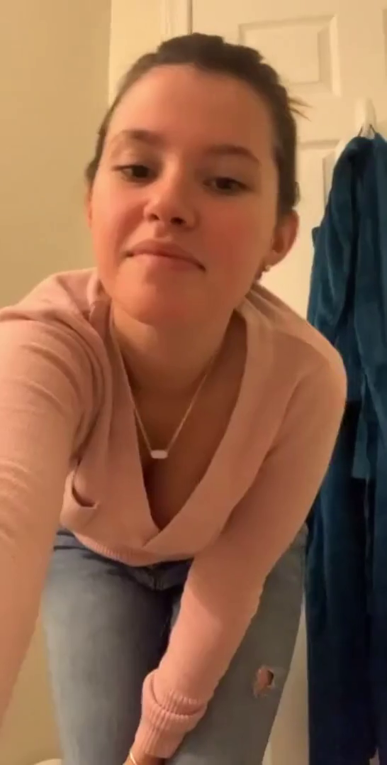Video by NaughtySluts with the username @NaughtySluts,  May 15, 2020 at 6:13 AM. The post is about the topic Teen and the text says 'Undressing in front of the cam'