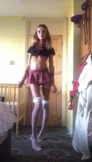 Video by NaughtySluts with the username @NaughtySluts,  February 26, 2021 at 5:43 PM and the text says 'My new school uniform'