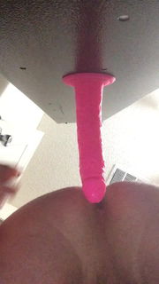 Pink dildo queef