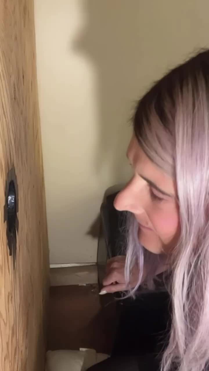 Shared Video by Shonni B with the username @ShonniB, who is a verified user,  May 24, 2024 at 3:19 AM. The post is about the topic sissy slut and the text says 'suck. & fucking at #gloryhole
#throwbackthursday'