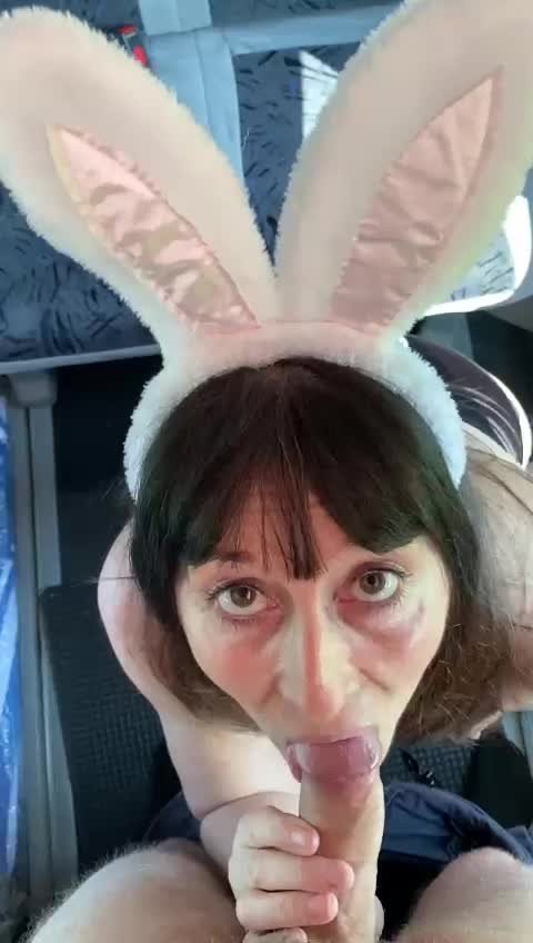 Video by MrH with the username @CrazyLife,  April 17, 2022 at 7:08 AM. The post is about the topic Wife Sharing and the text says 'Hoppy Easter from me and my naughty cock-sucking bunny. 🐰            
Who else would like a vist from the naughty Easter Bunny? 😈🍆  @crazylife  and @SexyMissG'