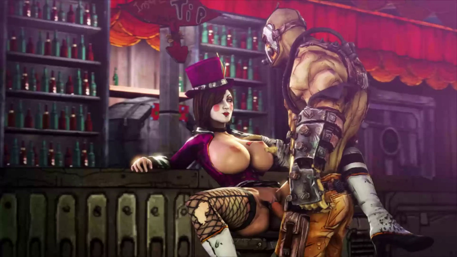Mad Moxxi Gets Some Psycho Dick
