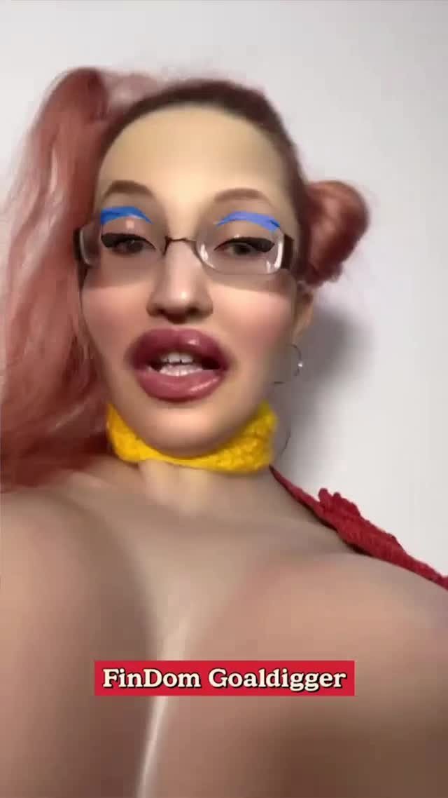 Video by FinDom Goaldigger with the username @findomgoaldigger, who is a star user,  February 22, 2023 at 3:08 PM and the text says 'Be Honest with Me! Be honest with Jessica Rabbit FinDom Goaldigger. How many clips of MINE do you own? How long have you been IN LOVE with Jessica Rabbit FinDom Goaldigger? How much do you love ME? How many times did you jerk off for Jessica Rabbit FinDom..'