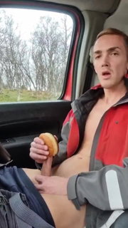 Video by Sir Maci with the username @SirMaci,  March 1, 2023 at 1:55 PM. The post is about the topic Gay Cum on Food and the text says 'When They Run Out Of Cream Donuts 
Mikor kifogynak a töltött fánkból 
by ausgaydude2 at the blue bird site'