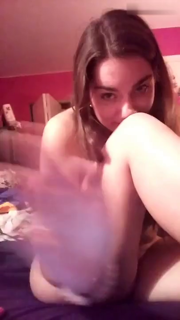 Shared Video by beaumecsensuelle with the username @beaumecsensuelle,  August 3, 2020 at 3:28 AM. The post is about the topic Fingering and the text says 'those are cannons! and perfect at that!'