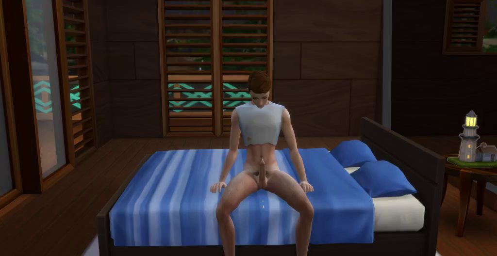 Video by Sims4Men with the username @Sims4Men, who is a verified user,  August 3, 2019 at 11:14 AM. The post is about the topic gay cum and the text says 'Meet Daly Wood, recent H.S. grad whose going to spend the summer at his Uncle's Sulanian motel on the beach! Like most young men he loves jacking off!!'
