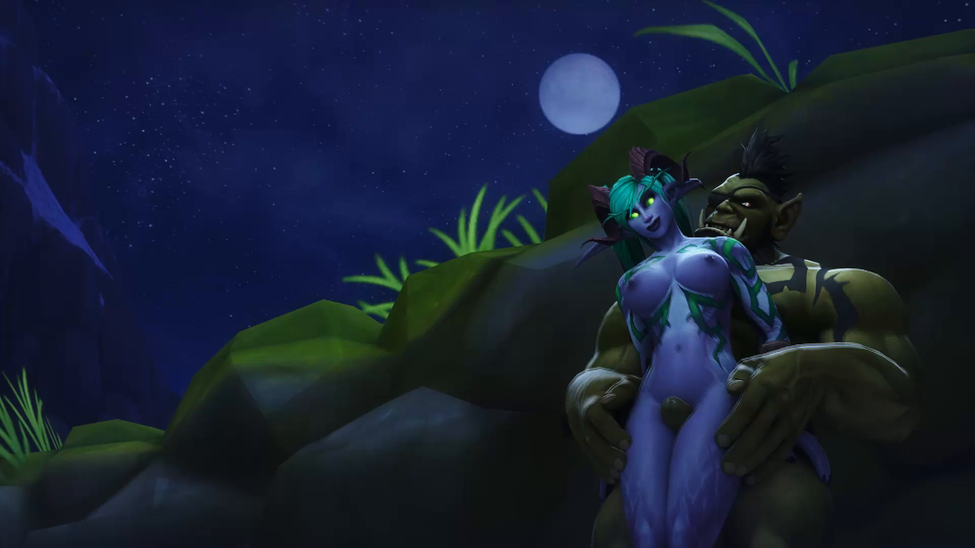 Video by smutworks with the username @smutworks,  August 14, 2020 at 3:30 AM. The post is about the topic 3D Animation Gaming and the text says 'Hisako saw an orc hunter running around lost in Stormsong Valley one night, and decided to help him find his way...

Grokale belongs to @rexxworld
 
#3D #Warcraft #Orc #NightElf #Thighjob #Teasing'
