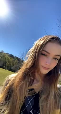 Video by Markus Dealer with the username @MarkusDealer,  November 5, 2021 at 9:13 PM. The post is about the topic Naked in public and the text says 'College girl taking some fresh air'