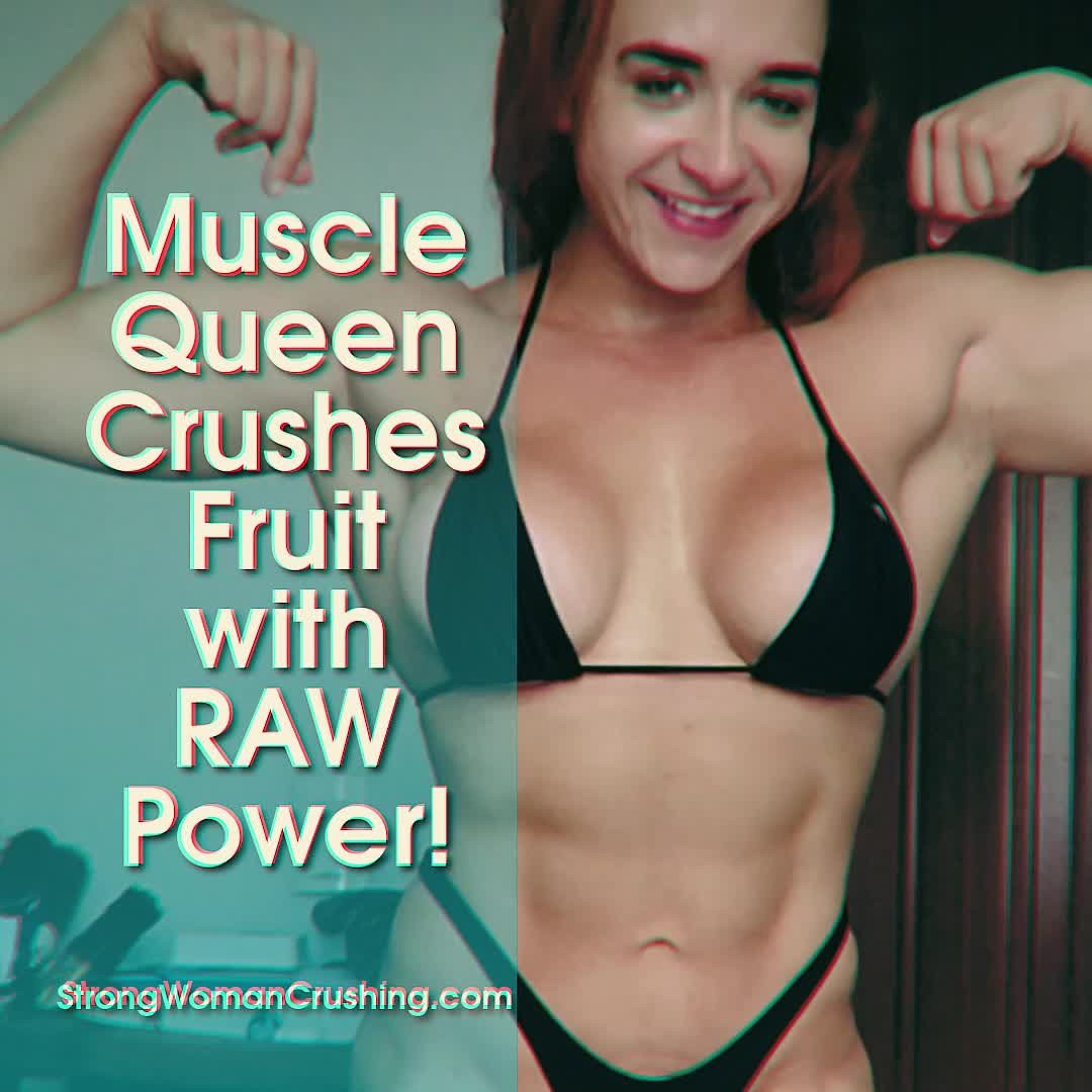 Watch the Video by MusclegirlStrength with the username @MusclegirlStrength, who is a brand user, posted on March 7, 2024 and the text says 'Muscle Queen Crushes Fruit with RAW Power!
Full Video: fbbstrength.com

Witness the power and beauty of muscular female bodybuilders as they crush, flex, lift, and conquer - visit our site now!

#musclegirl #musclegirllove #femalemuscle..'